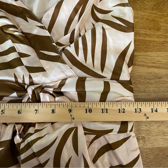 Marc Jacobs Women's Animal Print Silk Blend Midi Dress Size Small Pink and Brown - Picture 14 of 14